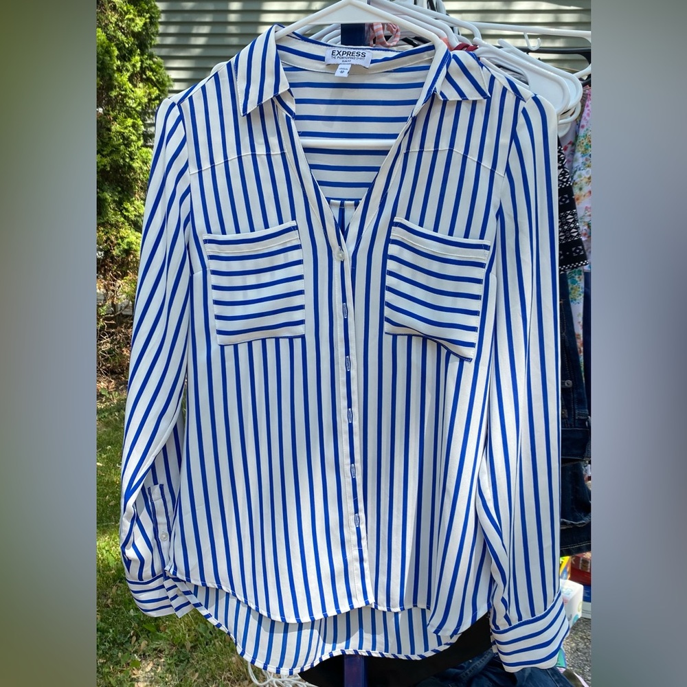 Twill Double Flap Pocket Rolled Sleeve Utility Portofino Shirt